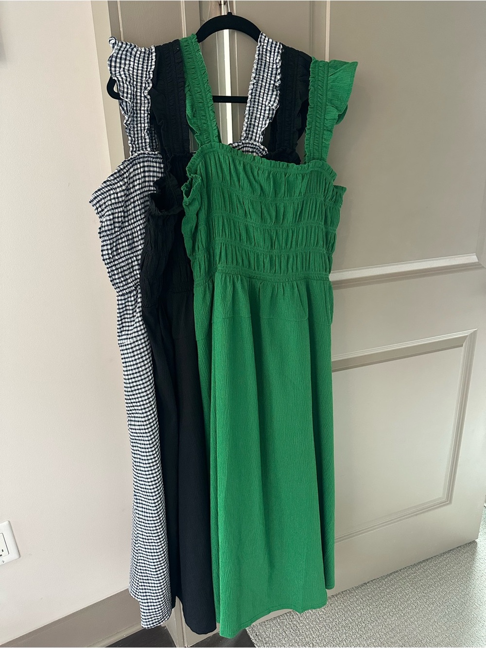 LOT OF 3 Old Navy Smocked Tank Sundress with Ruffle Straps Size XL